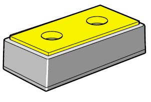 Rubber dock buffer for loading bays, trucks, HGV, lorries and boats