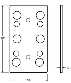 Polymax - Rubber Shim for a bumper buffer bumper stop extension