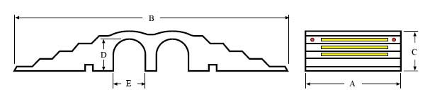 Polymax rubber hose ramps, cable protectors