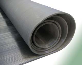 fine grooved rubber matting