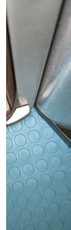 Rubber Flooring, In Bath Room, Circular Studded Top