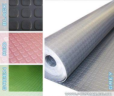 Rubber Flooring, In Seating Room, Circular Studded Top