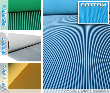 fine grooved rubber matting
