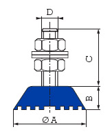 Machinery Foot Anti-vibration Mount