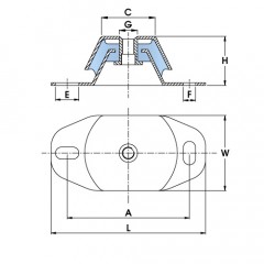 Polymax KMR Machinery Mount