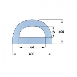 Bespoke Large D-Fenders 6000L x 400W x 400H  at Polymax