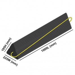 Aircraft Wheel Chock 1000L x 225W x 195H  at Polymax