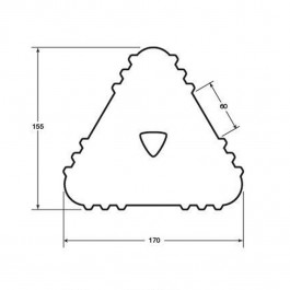 Aircraft Wheel Chock 500L x 155W x 170H  at Polymax