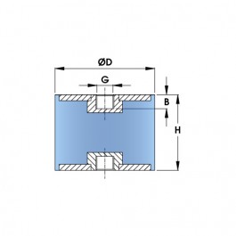 Anti Vibration Bobbins - C2515M6-3 at Polymax