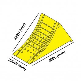 Din Approved Wheel Chock 460L x 220W x 200H  at Polymax