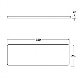 Dock Bumper Packer No Holes 750L x 250W x 20H at Polymax