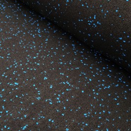 GALAXY Gym Matting Black and Blue 1250mm Wide x 10mm at Polymax