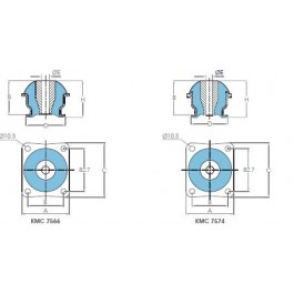 Anti Vibration Cab Mount, KMC