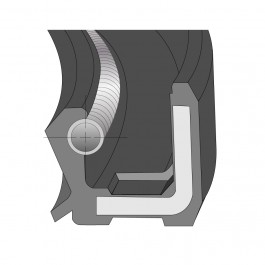 Oil Seal Type A Imperial Nitrile Double 1.125'' ID x 2.25'' OD x 0.375'' Thick at Polymax