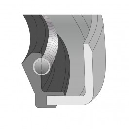 Oil Seal Type B Imperial Nitrile Single 0.937'' ID x 1.625'' OD x 0.25'' Thick at Polymax