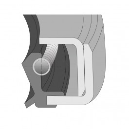 Oil Seal Type C Imperial Nitrile Double 4.25'' ID x 5.5'' OD x 0.5'' Thick at Polymax