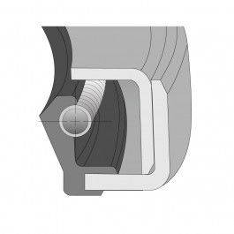 Oil Seal Type C Imperial Nitrile Single 3.5'' ID x 4.625'' OD x 0.5'' Thick at Polymax