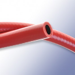 Red Silicone Braided Hose 25mm x 6mm at Polymax