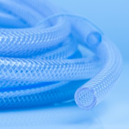 Translucent Silicone Braided Hose 12.5mm x 3.2mm at Polymax