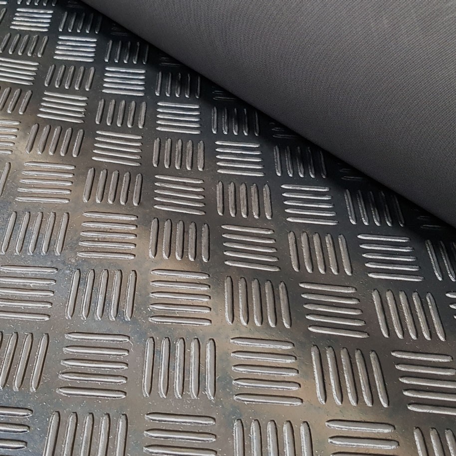 Checker Plate Rubber Matting Flooring Chek Polymax Uk