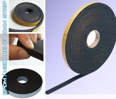 Foam Strips, Neoprene, EPDM Foam Rubber Strips