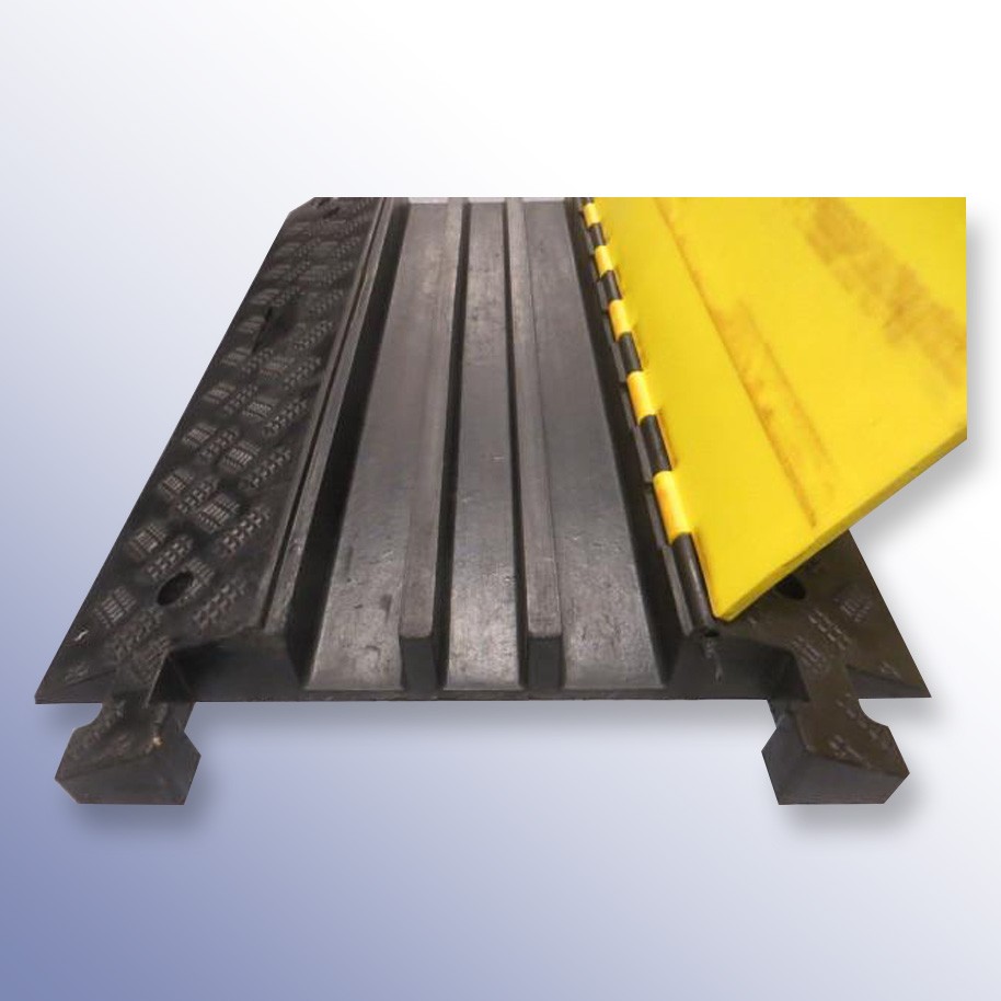 Cable Protector 900L x 500W x 75H (3 Channels, 65mm x 65mm, 20 Tonnes)