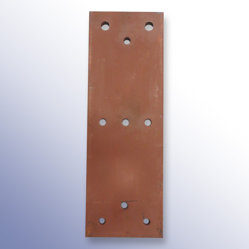 Dock Bumper Simple Back Plate Red Oxide 750L x 250W x 15H