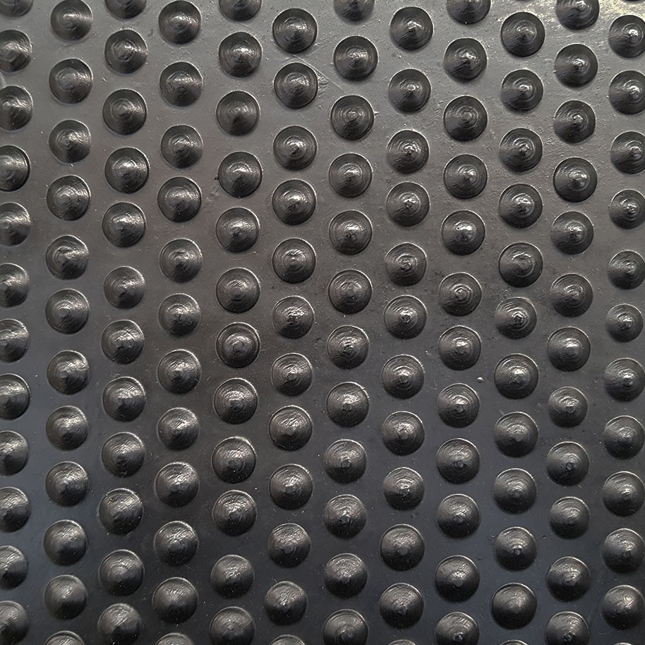 12mm Rubber Matting | Thick Rubber Mat with Studded Top | Polymax UK