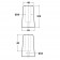 Conical Bumper 65D x 100H  Technical Drawing