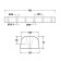 Rectangular Dock Bumper TPX 750L x 115W x 75H Technical Drawing