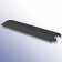 Shallow Cable Cover Black LPDE 1000L x 275W x 40H (1 Channel, 100mm x 30mm) at Polymax