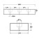 Trapezium Dock Bumper 3 Fixings TPX 600L x 250W x 100H Technical Drawing