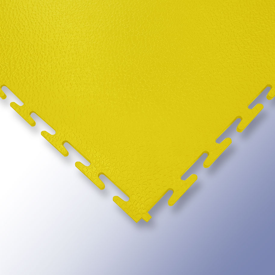 Interlocking floor tiles yellow