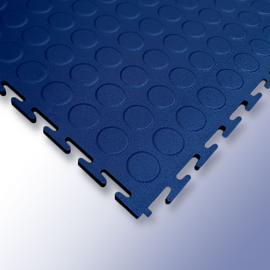 Garage Floor Tiles Blue Studded