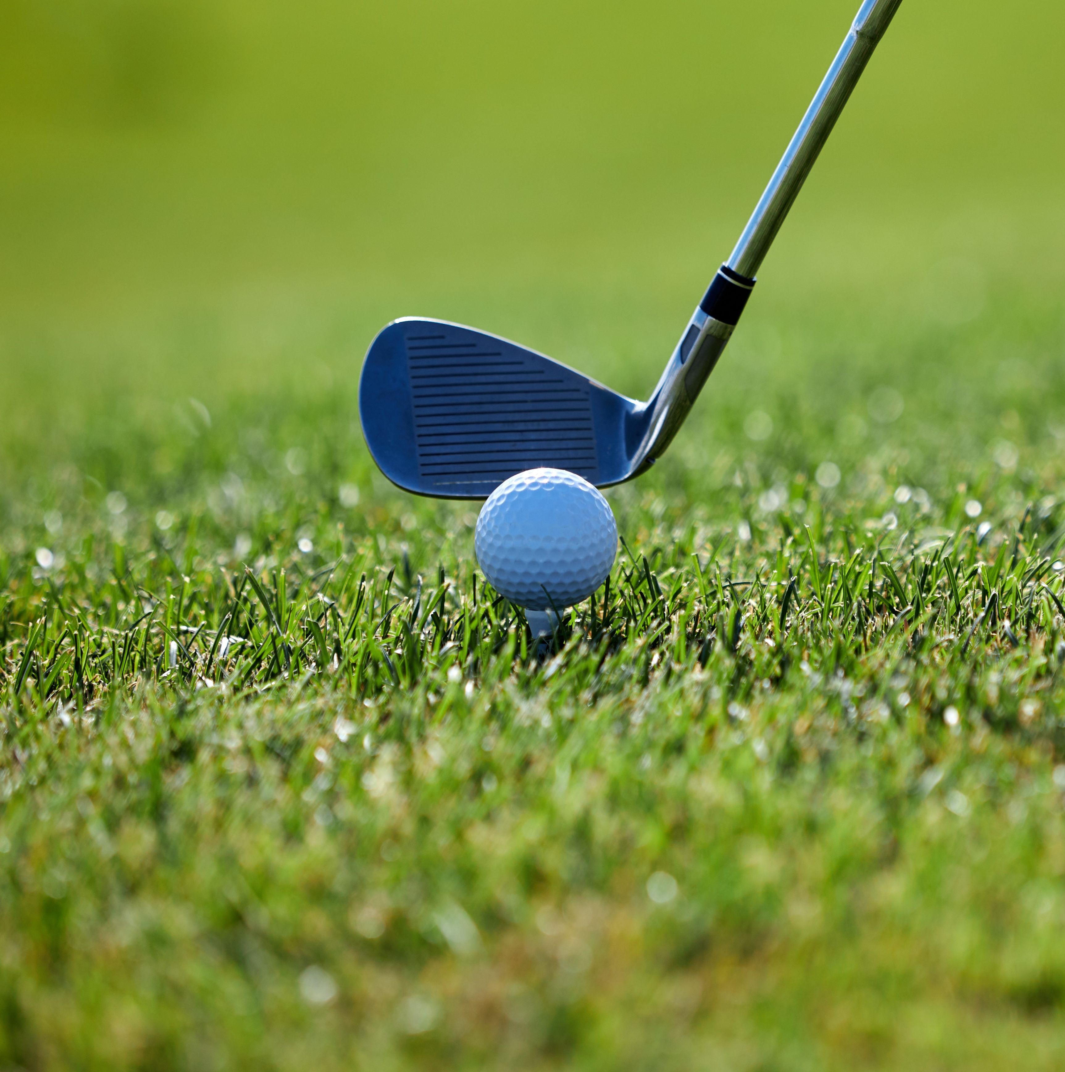 Golf courses using rubber mats
